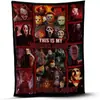 Manta Impressão Digital Unilateral Palhaço de Filme da Amazon Halloween Série de Flanela Infantil Nova Manta de Soneca
