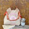 Shenzhen Fábrica Bordada Nylon Bolsa Personalizada Eco-friendly Moda Saco de Compras À Prova D' Água Grande Capacidade Bolsa de Ombro