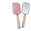 Peine de Masaje de Plástico para Salón de Peluquería con Cojín de Aire Transfronterizo, Peine de Placa Grande para Cabello Rizado, Peine con Bolsa de Aire Antiestático para Cabello Largo de Mujer