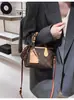 Bolso Retro Estampado para Mujer 2025 Nuevo Bolso de Hombro Cruzado de Alta Calidad para Mujer Bolso Tipo Cubo Elegante de Gama Alta