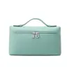 Piel de Vaca de Primera Capa Lp19 Bolsa para Lonchera Bolso de Piel Genuina para Mujer 2026 Nuevo Bolso de Mano Blanco Bolsa Caja Pequeña Bandolera para Teléfono