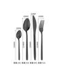 Produtos de e-commerce transfronteiriço conjunto de faca garfo e colher de aço inoxidável cauda redonda 5 peças principais faca de bife colher principal garfo colher de sobremesa garfo