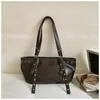 Bolso de moda transfronterizo para mujer, nueva colección otoño 2026, bolso de hombro vintage y elegante, bolso de axila, adecuado para ir al trabajo y uso casual, bolso tote