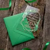 Atacado de Fábrica Transfronteiriço Convites de Casamento de Veludo de Bolinhas de Alta Qualidade Estilo Envelope, Conteúdo do Selo de Cera Personalizado de Acordo com o Seu Design