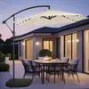 Fios de LED para exterior atacado transfronteiriço, guarda-sol com controle remoto para pátio, casa, varanda de lazer, guarda-sol de banana para proteção solar