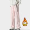 -20 graus em estoque calças de esqui outdoor à prova de vento masculino e feminino forradas de lã espessas para esqui de prancha simples e dupla quentes para escalada