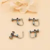 Pendientes al por mayor tornillo de cabeza plana de 3 mm clip para oreja joyería sin perforar acero inoxidable 316 pendientes adhesivos convertidor de clip para oreja