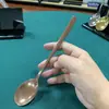 Acero Inoxidable 304 Mango Cuadrado Estilo Coreano Cuchara Cuchara para Sopa Cuchara de Mesa Cafetería Cuchara para Comer Mezclar Arroz Vajilla Doméstica Cuchara