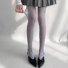 Nuevas Medias de Red Francesas Elegantes con Diseño de Planta, Flor y Pez, Medias Blancas Puras, Medias Antidesgarro, Leggings 6243