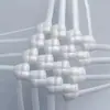 Material de Ratán Plano de 5 mm Material Tejido a Mano para Tejer Bolsas Cestas de Flores Ratán de Plástico Tejido de Ratán Ratán de Imitación Tira Tejida Tira No