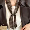 Estilo coreano ins cordão de contas energéticas lenço de contas lenço de pescoço feminino para o início da primavera lenço de pescoço retrô acessório versátil para o dia a dia