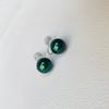 Pendientes de plata de ley s925 de alta gama con forma de bloguero, elegantes y redondos, con perlas de imitación de Shijia, de estilo retro.