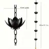 La nueva cadena de lluvia de loto vintage de Amazon es una cadena colgante para jardín exterior utilizada para drenaje decorativo y guía de agua.