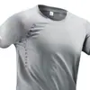 2026 Camiseta de Secado Rápido para Hombre Verano Blanco Malla Transpirable Manga Corta Media Manga Top Deportivo para Correr Badminton