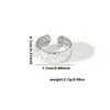 Anillo de Acero de Titanio de Alta Sensibilidad Cola de Pez Moda Personalizado Nicho Transfronterizo Nuevo Anillo de Amor Cuadros de Palma