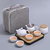 Nuevo Producto Juego de Té Kung Fu Japonés Juego Pequeño para el Hogar Bandeja de Té Seco Simple Habitación de Hotel B&B Juego de Té de Cerámica
