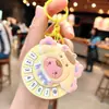 Nuevo Llavero de Mini Piano Transfronterizo Dibujo Animado Lindo Tocando el Piano Sanrio Juguete Musical Colgante Pequeño