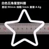 DIY apanhador de sonhos acessórios feitos à mão material plástico branco anel de borracha círculo amor estrela de cinco pontas círculo PP
