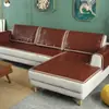Novo Tapete de Verão para Mahjong Almofada de Sofá Madeira Maciça Bambu Tapete de Verão Sala de Estar Antiderrapante Almofada de Assento Verão Simples Almofada de Assento de Sofá Fixa