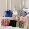 Corea del Sur Nueva Bolsa de Nube Plegada Moda Bolso Tote Romboide Bolso de Compras para el Hombro Gran Capacidad Bolso de Hombro para Viajes Diarios Bolso de Mujer