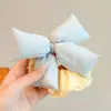 Goma para el pelo de lunares con lazo para niñas, estilo nuevo, dulce, alta elasticidad