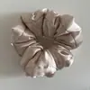 Anillo para el pelo de almohada ~ Anillo para el pelo de burbuja de algodón satinado francés de intestino grueso no daña el pelo tela cómoda de alta elasticidad anillo de cabeza de flor