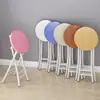 Suministro Directo de Fábrica Silla Plegable Silla de Comedor para el Hogar Silla Sencilla Silla de Ocio con Respaldo Taburete Silla Taburete Redondo Portátil para Adultos