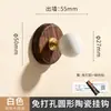 Gancho de pared para baño de dibujos animados lindo latón de dopamina madera maciza nogal gancho para abrigos y sombreros almacenamiento sin taladro gancho adhesivo