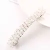 Joias Estilo Coreano Tiara Brilhante Grampo de Cabelo Linha de Pesca de Cristal Trançado Clipe Lateral Clipe de Uma Palavra com Mola Acessórios de Cabelo Venda por Atacado