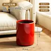 Cubo de basura para sala de estar, Contenedor de basura doméstico de alta gama de gran capacidad para cocina, inodoro, baño, dormitorio, con tapa y ruedas