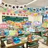 Decoración para la ceremonia de inauguración, decoraciones de mesa, accesorios para aulas escolares y de jardín de infantes, letreros de mano, accesorios de mesa para mejorar el ambiente