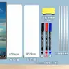 Pizarra magnética borrable para el lateral de la pantalla del ordenador, tablero de notas con clip para el lateral del monitor