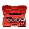 Máquina manual para roscar tuberías, terraja para tuberías, tubería de acero galvanizado, tubería de hierro, tubería de plástico, herramienta para roscar tuberías, roscado de 6 puntos