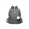 Mochila para Mujer Nuevo Estilo Coreano Moderna Versátil Moderna de Viaje Gran Capacidad Bolso Escolar Simple para el Trabajo Diario Mochila para Mujer