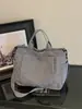 Bolsa transversal e de mão dupla em veludo e lona estilo japonês, cor sólida, bolsa de ombro de tecido prática e fashion para estudantes no outono e inverno