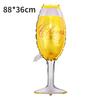Botella de Champagne Forma de Copa de Vino Whiskey Película de Aluminio Globo Fiesta de Cócteles Fiesta de San Valentín Decoración Globo Bar Festival del Vino