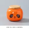Lata de Té Panda Lata de Té Cerámica Lata Pequeña Caja de Empaque para Té Negro Té Verde Sellada a Prueba de Humedad Lata de Almacenamiento Portátil para el Hogar