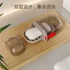 Conjunto de Copos de Higiene Pessoal de Viagem de Luxo, Saboneteira, Caixa de Armazenamento de Escova de Dentes, Essenciais de Viagem, Copo de Escovação de Dentes Portátil Três em Um