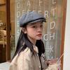 Chapéu Feminino Estilo Japonês Xadrez Retrô Outono e Inverno Boina Masculina Moda Britânico Jornal Menino Pintor Chapéu Estilo Coreano Chapéu Octogonal