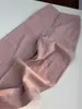 Calça de Linho Wide Leg Rosa Fumaça Ultra Estilosa e Tendência deste Ano para Mulheres, Estilo Fino de Verão, Calça Reta Casual Solta para Figuras Baixas