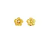 Tienda de Oro Mismo Estilo Arena Dorada Accesorios DIY con Diamantes, Colgante Pequeño Flor Dorada Cepillada, Pulsera Flor de Ciruelo, Accesorios para Collares con un Toque de Alta Gama