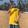 Chaleco de Verano para Hombre Ropa Exterior 2021 Nueva Llegada Estilo Harajuku Suelto Camiseta sin Mangas Estilo BF Estudiante Ocio Deportes Chaleco