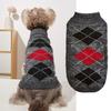 Roupas de cachorro outono e inverno lapela design cor sólida diamante Diamante VIP urso Chihuahua schnery camisola