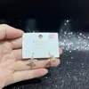 Pendientes de Serie de Diseño Original con Agujas de Plata S925, Galvanizado Ecológico, Moda Versátil de Lujo Ligero de Nicho Venta Directa