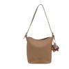 Bolso de Cubo Texturizado Vintage para Mujer 2024 Nuevo Bolso de Hombro de Moda Simple Artístico Ocio Viajero Mano Cruzado