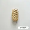 Arte de Bambu Xin Sheng Formato de Zongzi Decoração Trançada de Bambu DIY Estilo Chinês Auspicioso Artesanato Criativo Material de Arte Floral Trançado Feito à Mão