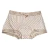 Calzoncillos bóxer para mujer con estampado de leopardo, sin costuras, de talle medio, cómodos, japoneses, lindos, que abrazan la cadera, suaves, de entrepierna larga, con entrepierna de algodón puro, para niña