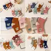 Sabor de Invierno Calcetines de Rizo para Bebés y Niños Calcetines de Toalla de Caña Media para Hombre y Mujer Calcetines Cálidos de Dibujos Animados para el Suelo