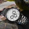 Artículo popular de comercio exterior: Reloj Cronógrafo Multifuncional de Seis Manecillas con Correa de Acero Inoxidable, Reloj de Moda de Cuarzo, Venta al por Mayor en Pequeñas Cantidades