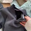 Traje para Niños Forrado de Polar y Engrosado Nuevo Invierno 2025 Conjunto de Dos Piezas Sudadera con Cuello Alto de Terciopelo Ollie y Pantalón de Chándal Estilo Coreano para Niños